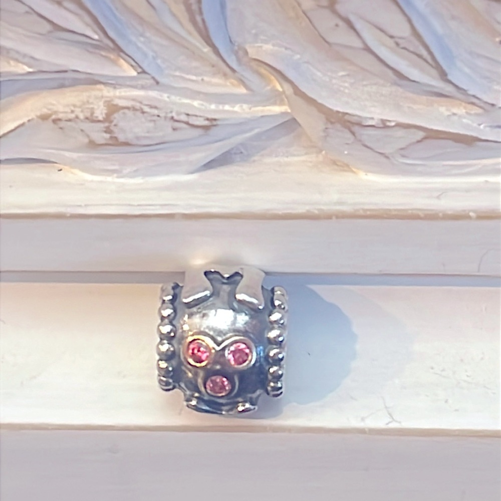 Retired Pandora Mom Charm
ALE 925 Silver with 14K Yellow Gold
Pink CZ